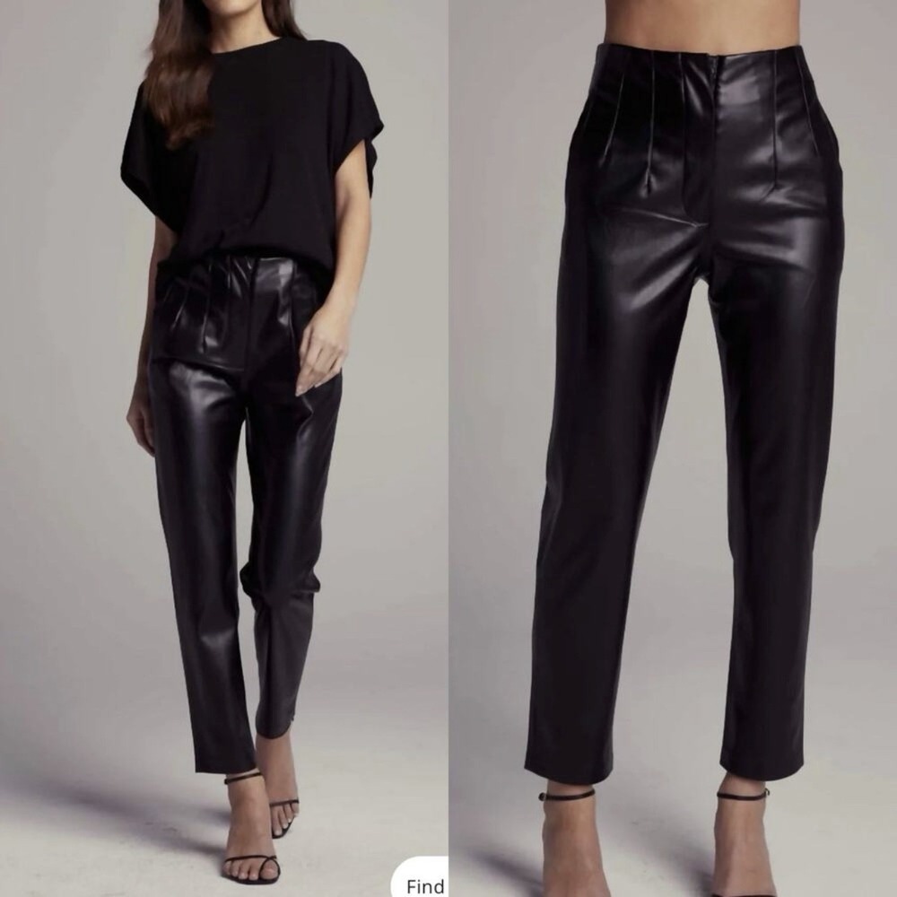 Sundays Black Keaton Pant Faux Leather‎ SIZE S NWT